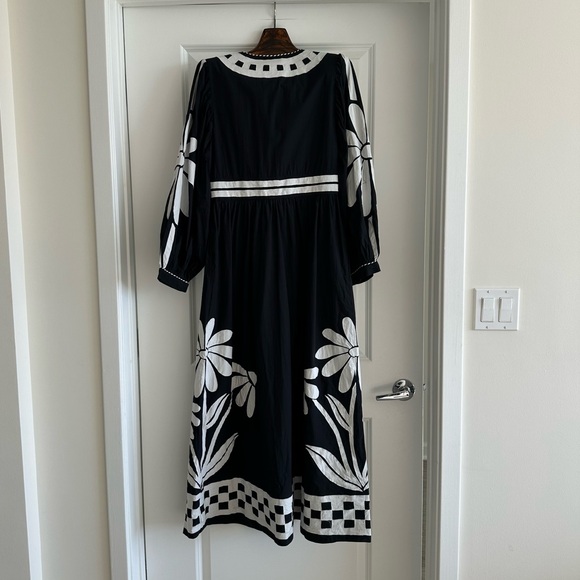 Farm Rio Black Nature Buttoned Maxi Dress - Picture 10 of 12